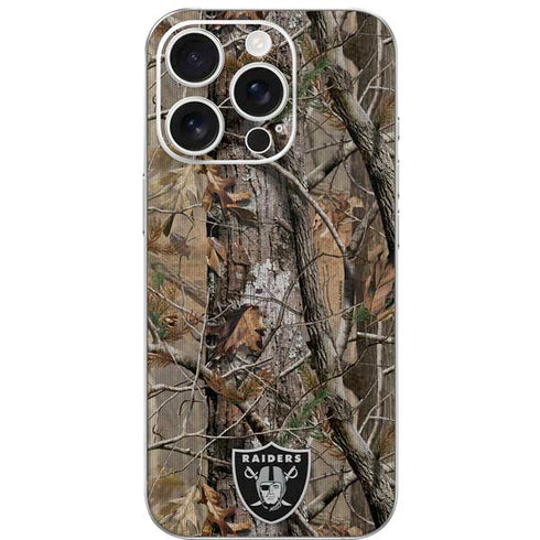 NFL Las Vegas Raiders Realtree AP Camo iPhone 16 Pro Skin